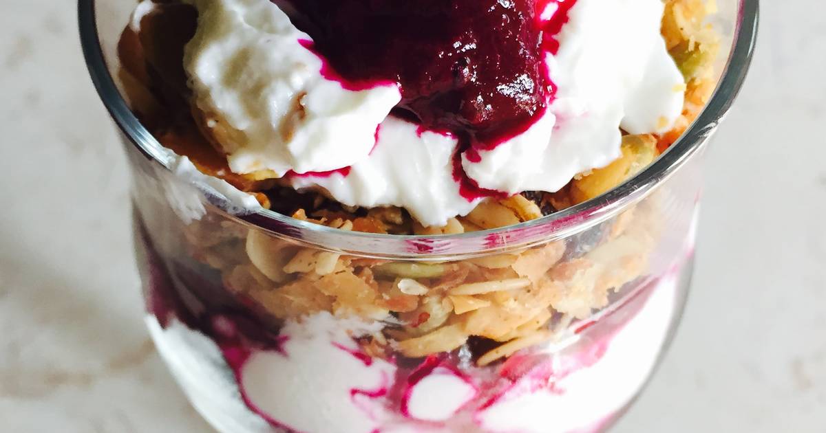 Jamun Compote and Homemade Granola Parfait Recipe by Gaytree Maharaj