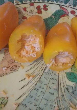 A picture of Baked Cheese Stuffed Peppers.