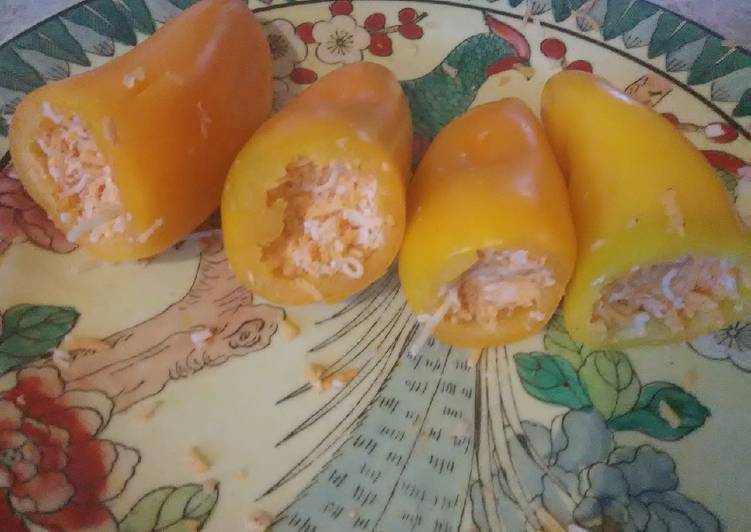 Steps to Make Award-winning Baked Cheese Stuffed Peppers