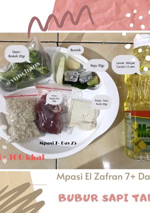 Foto resep Mpasi 7+ Day 25 : Bubur Sapi Tahu