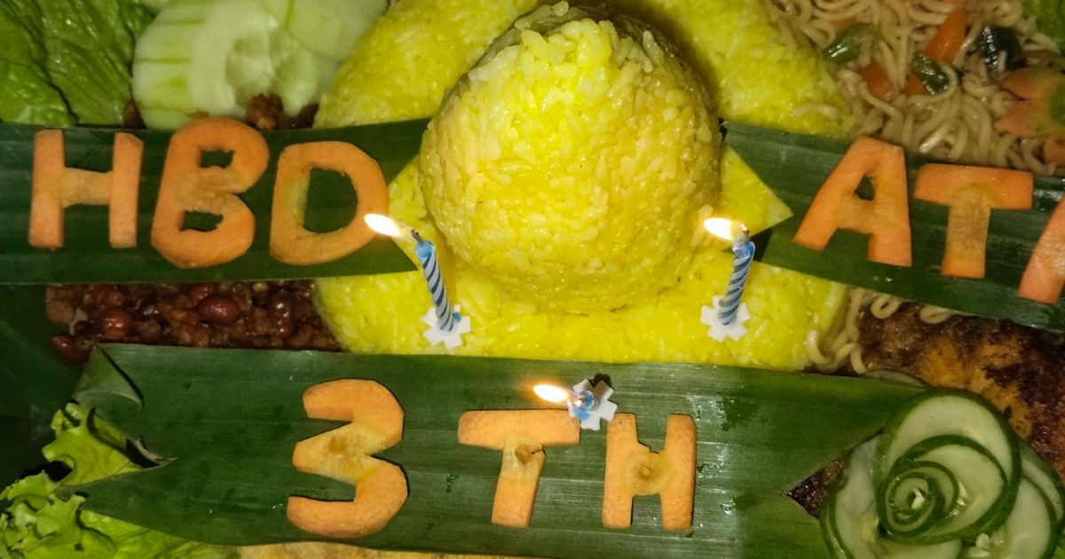 Nasi kuning ultah ekonomis