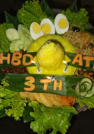 Foto resep Nasi kuning ultah ekonomis