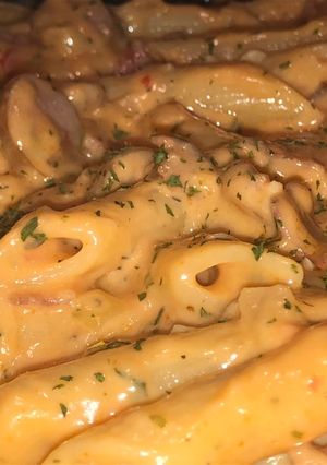 Mindent bele tejszínes penne 😄🤤 recept fotója