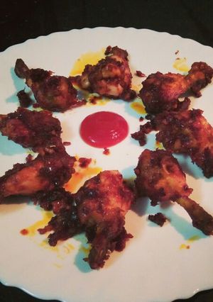 A picture of Chicken lollipops.