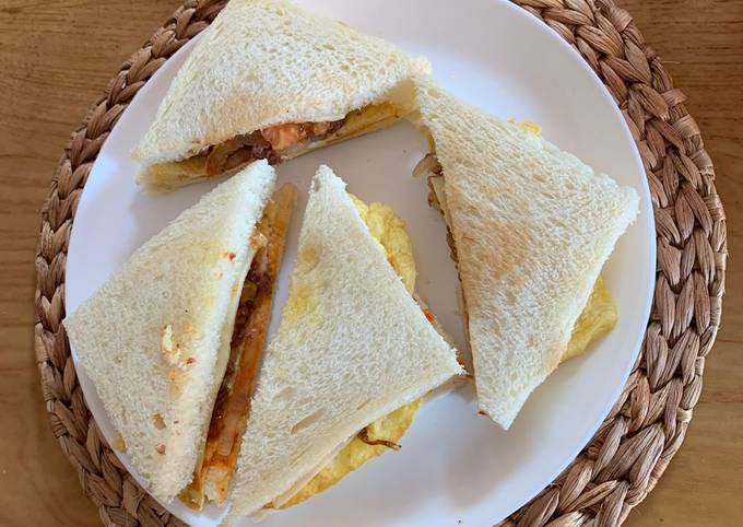 Sandwich Telur Keju Kornet Super Simple ✨