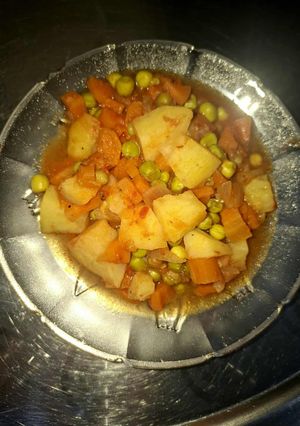صورة لوصفة شوربه الخضار بالصلصه