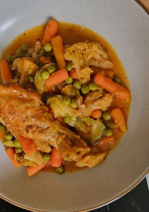 O poză a rețetei Vegetable stew with chicken.