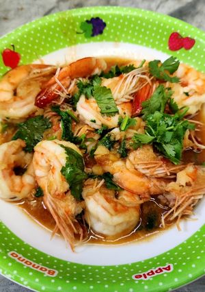 รูปของ กุ้งผัดน้ำมันหอย