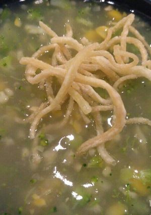 A picture of Vegetable Corn Soup.