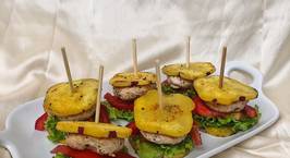 Hình ảnh món Hamburger Khoai lang healthy