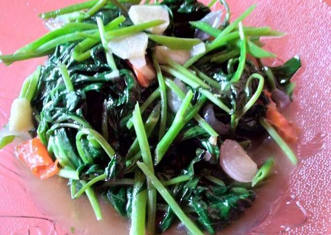 Langkah Mudah untuk Membuat Cah Kangkung Lezat#5resepterbaruku, Lezat