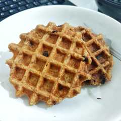 รูปของ 3 ingredients healthy waffle