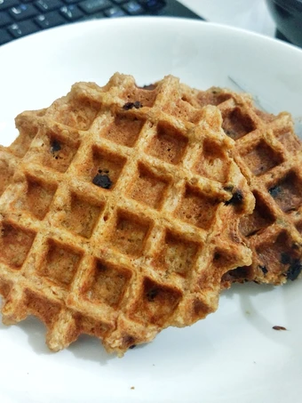 Cara Mudah Membikin Resep  3 ingredients healthy waffle yang Enak, Menggugah Selera
