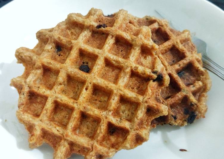 Resep 3 ingredients healthy waffle yang pingin nambah