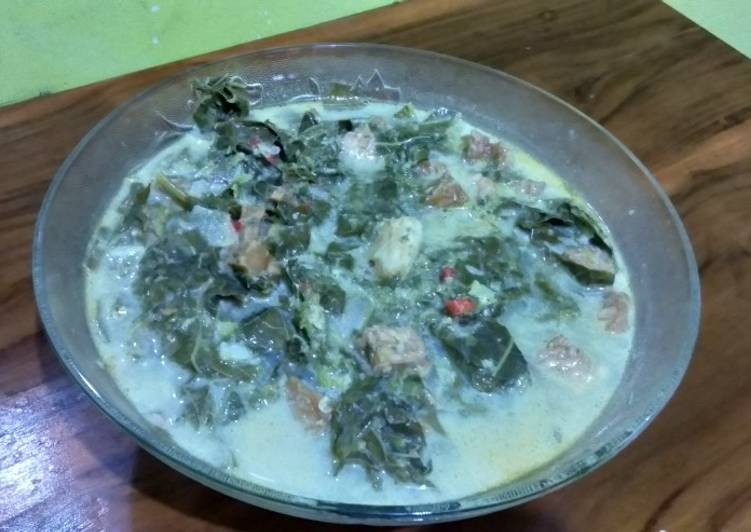 Resep Sayur daun ketela + tempe, Lezat