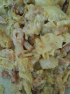 Una foto de Repollo a la carbonara
