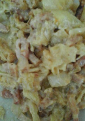 Una foto de Repollo a la carbonara