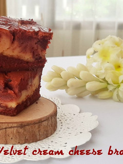 Foto resep Brownies Red Velvet cream cheese