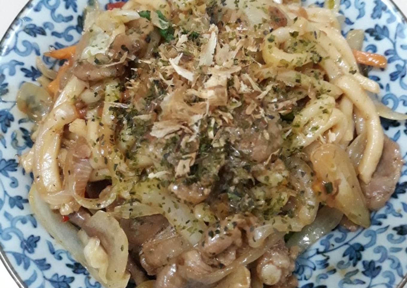 Pork Belly Yaki Udon (Udon Goreng Samcan)