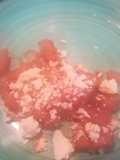 Patatas en salsa de chile guajillo (guindilla seca)
