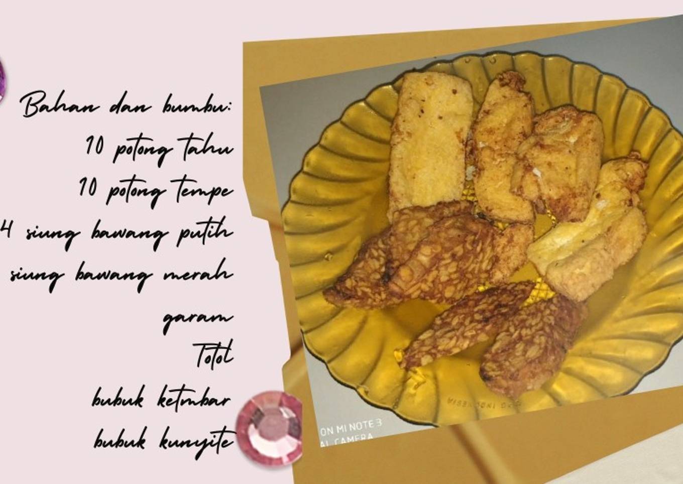 Ungkep kuning tahu tempe