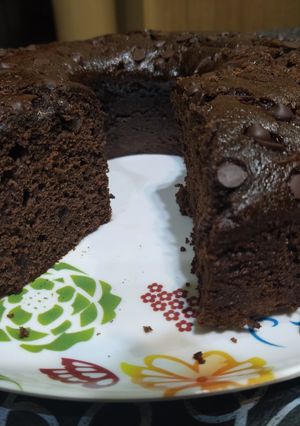 Una foto de Torta de bananas chocolatosa especial