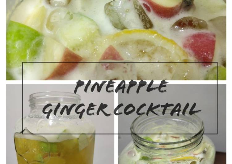 Arahan Buat Pineapple Ginger Cocktail yang Lezat