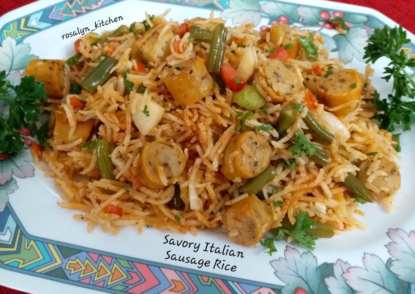 Savory Italian Sausage Rice