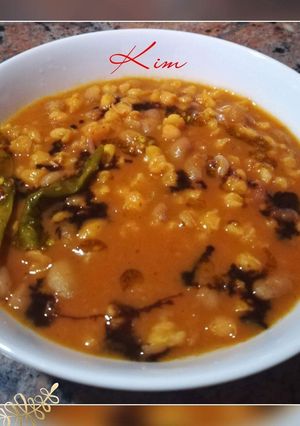 A picture of Vegetarian Curried Samp.