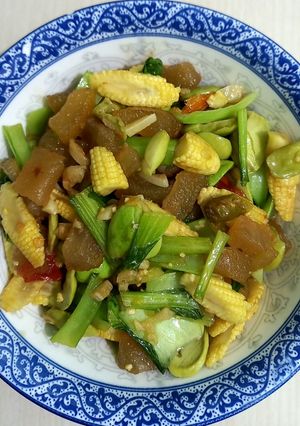 Foto resep Oseng kikil pete