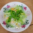 Canh bún nấu mướp hương