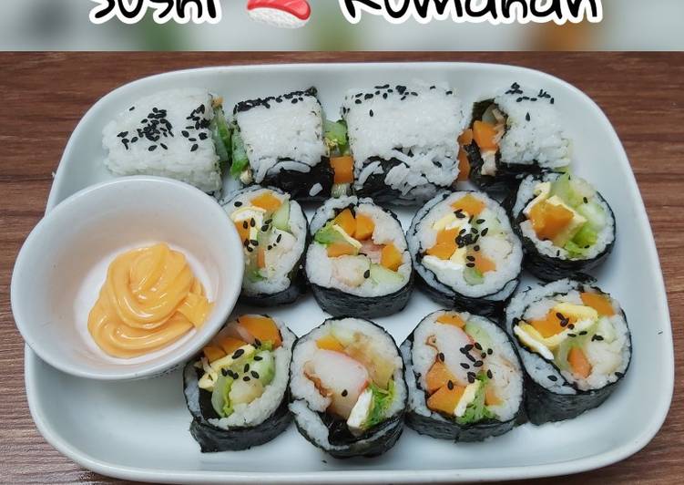 Langkah Mudah untuk Menyiapkan Sushi 🍣 Rumahan Seadanya 🍣 Simple 💕 yang Bikin Ngiler