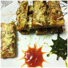 A picture of Open Cheese Sandwich.