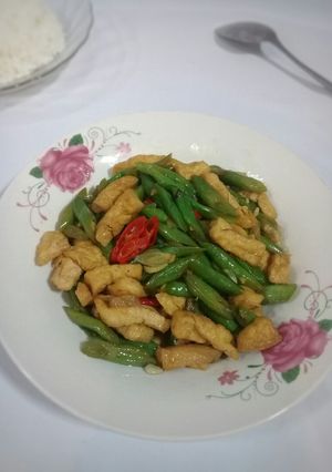 Foto resep Tumis buncis tahu saus tiram