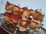 Brochetas de Carré de cerdo en freidora de aire
