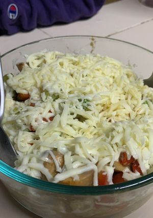 A picture of Cheesy Chopped Veggies!.