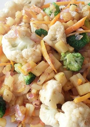 A picture of Crunchy vegetables.