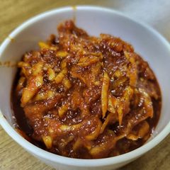 A picture of Raw mango sweet takku without oil.