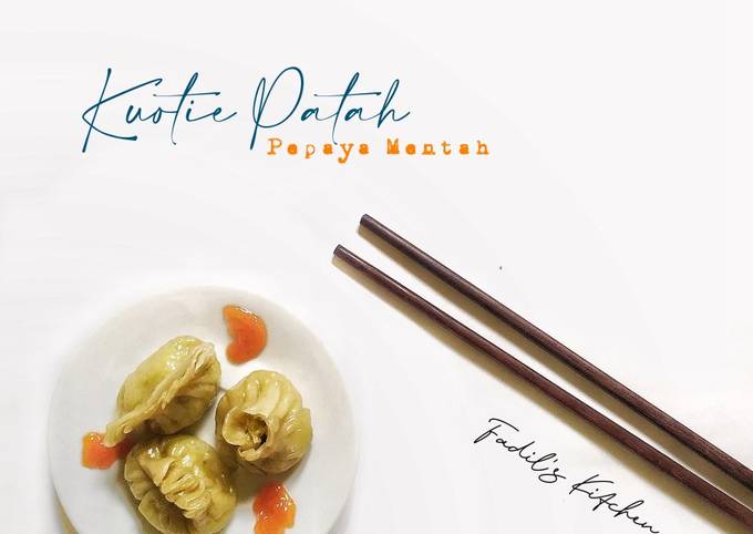 Ternyata begini lho! Bagaimana cara membuat Kuotie Isi Patah (Pepaya Mentah) dijamin enak