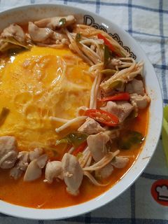 รูปของ ข้าวไข่ข้นซอสต้มยำไมโครเวฟ