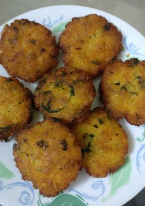 A picture of Beaten Rice/Poha Cutlets.