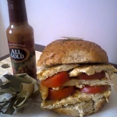 Eggs Tomato Burger #localfoodcontest NAIROBI SOUTH A picture of Eggs Tomato Burger #localfoodcontest NAIROBI SOUTH.