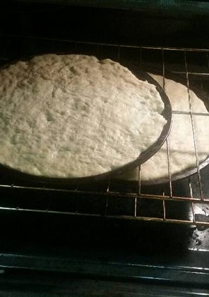 A picture of Pizza dough.