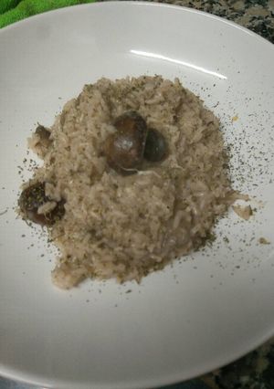 Una foto de Risoto de champiñones