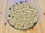 A picture of blueberry crumble