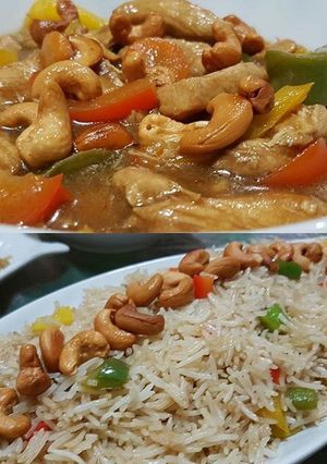 صورة لوصفة أرز و دجاج صيني