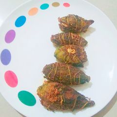 A picture of Stuffed Karela /bittergourd.