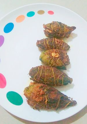 A picture of Stuffed Karela /bittergourd.