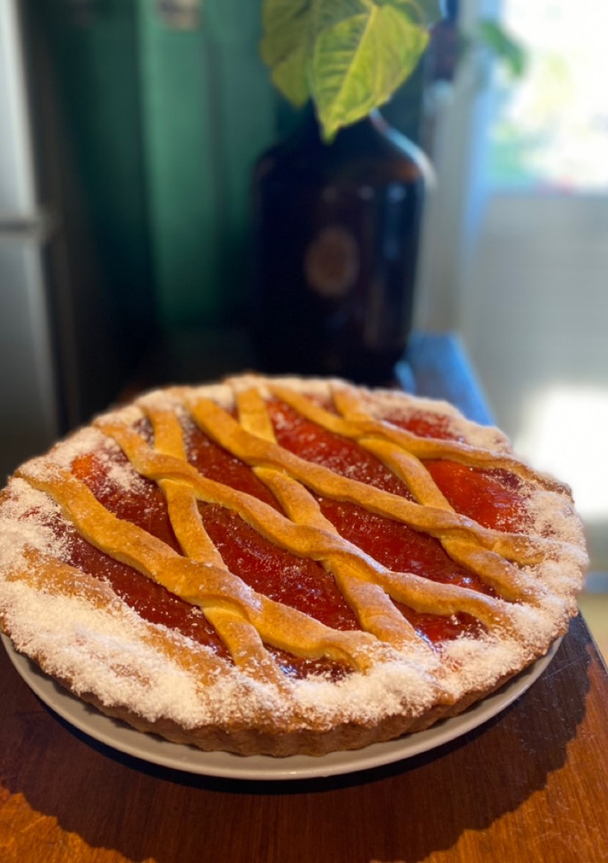 Una foto de Pasta frola de membrillo exquisita !!!