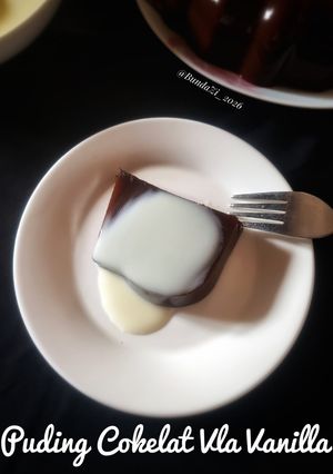 Foto resep 225. Puding Cokelat Vla Vanilla